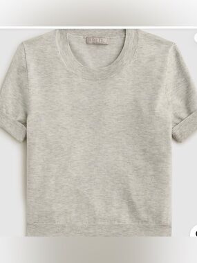 J crew  Shrunken TENCEL™ lyocell-blend T-shirt sweater size small gray